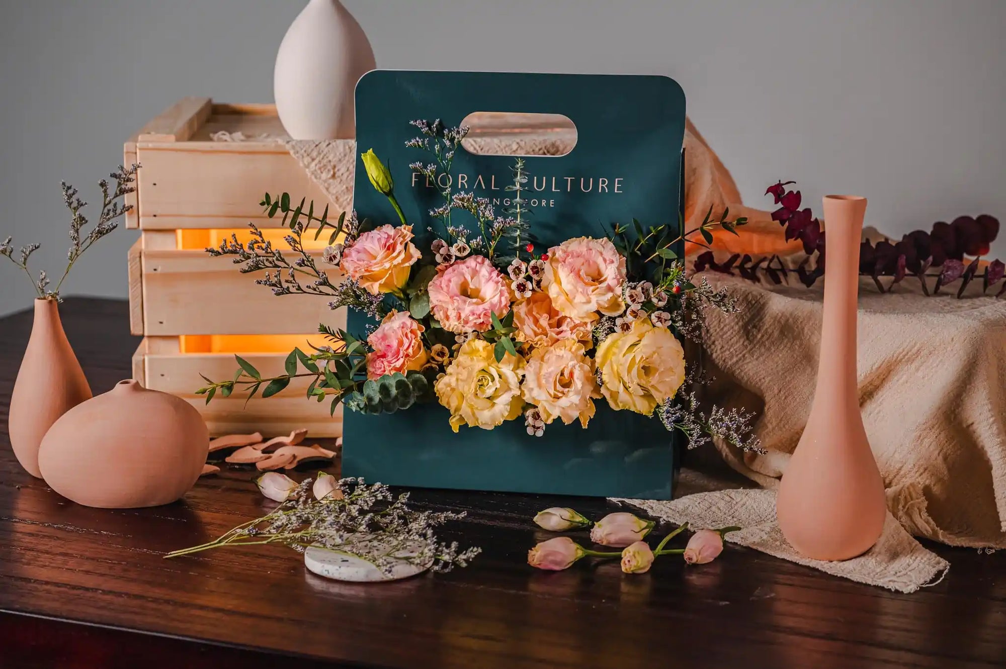 Teal Blooms